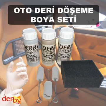 Derby Oto Deri Döşeme Boya Seti - 8 Parça