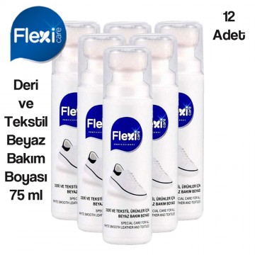 Flexicare Deri ve Tekstil Ürünleri İçin Beyaz Bakım Boyası - 75 ml (12 Adet / Kutu)