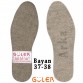 Güler Halı Taban 37-38/39-40 Siyah/Kahve 12 Çift