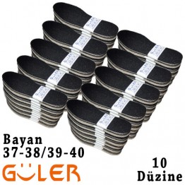 Güler Halı Taban 37-38/39-40 Siyah/Kahve 10 Düzine