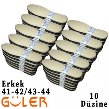 Güler Halı Taban 41-42/43-44 Siyah/Bej 10 Düzine