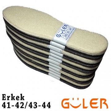 Güler Halı Taban 41-42/43-44 Siyah/Bej 12 Çift