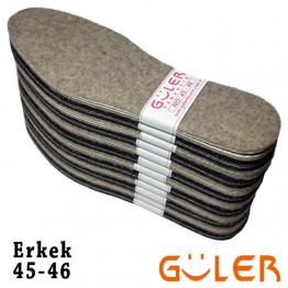 Güler Halı Taban 45-46 Siyah/Kahve 10 Düzine