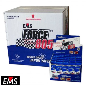 EMS FORCE 805 50 gr Hızlı Yapıştırıcı (240 Adet / 8 Kutu / Koli)