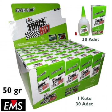 EMS FORCE 807 50 gr Hızlı Yapıştırıcı (30 Adet / Kutu)