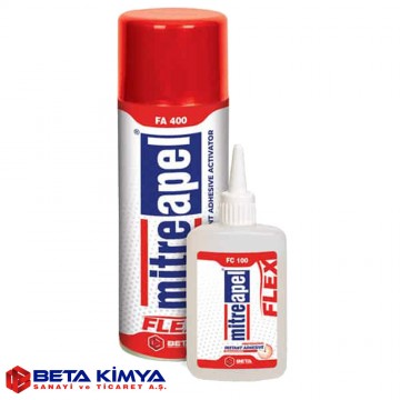 MitreApel Hızlı Yapıştırıcı Flex 100 ml + 400 ml Aktivatör (1 Adet)