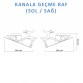 Kanala Geçme Raf- Sağ/Sol - Şeffaf