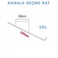 Kanala Geçme Raf- Sağ/Sol - Şeffaf