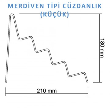 Merdiven Tipi Cüzdanlık - Küçük