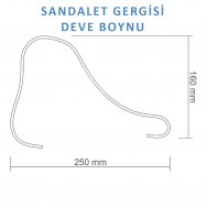 Sandalet Gergisi - Deve Boynu - Şeffaf - 10 Adet