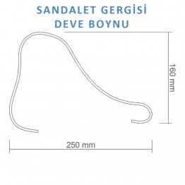 Sandalet Gergisi - Deve Boynu - Şeffaf - 10 Adet