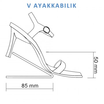 V Ayakkabı Teşhiri - Şeffaf - 20 Adet